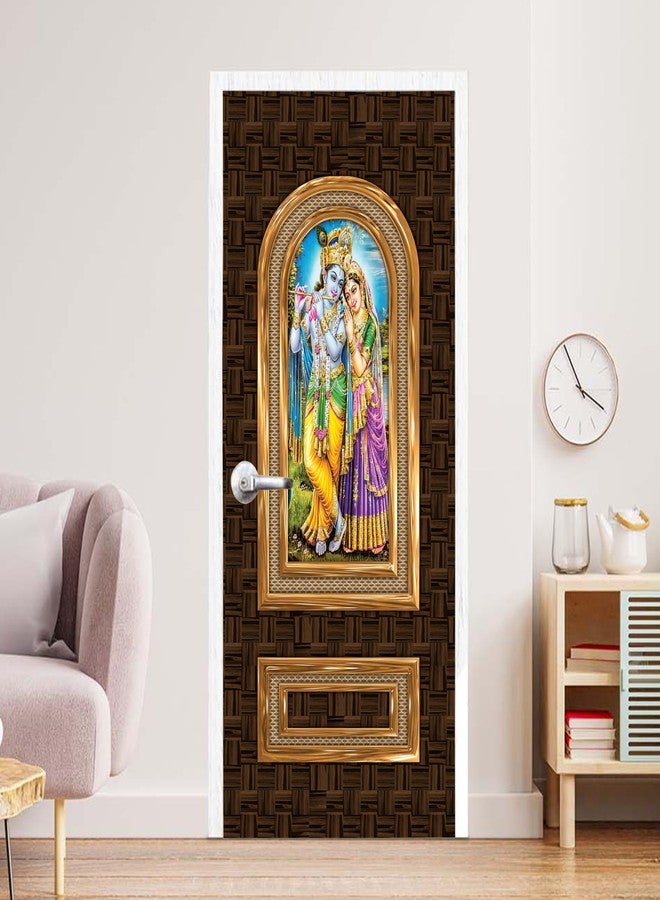Wallpaper Mart Sticker Wallpaper for Door, Almirah, Table, Ac, Fridge (Size 30x78 Inches) Design5 - Image 1